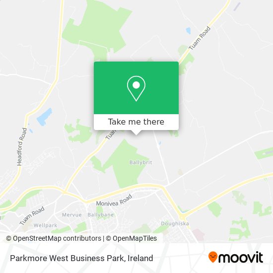 Parkmore West Business Park map