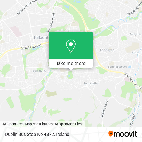 Dublin Bus Stop No 4872 map