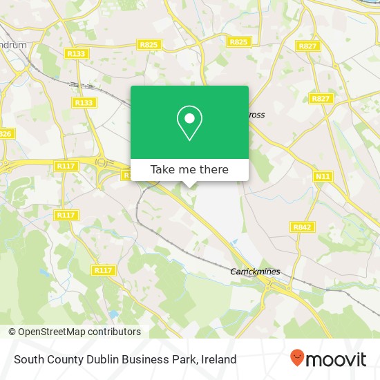 South County Dublin Business Park map