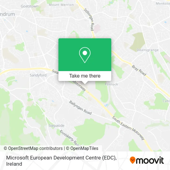 Microsoft European Development Centre (EDC) map