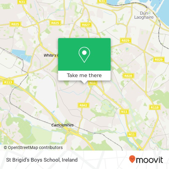 St Brigid's Boys School map