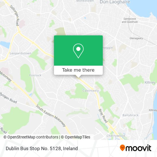 Dublin Bus Stop No. 5128 plan