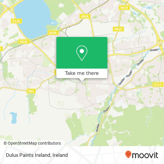 Dulux Paints Ireland map