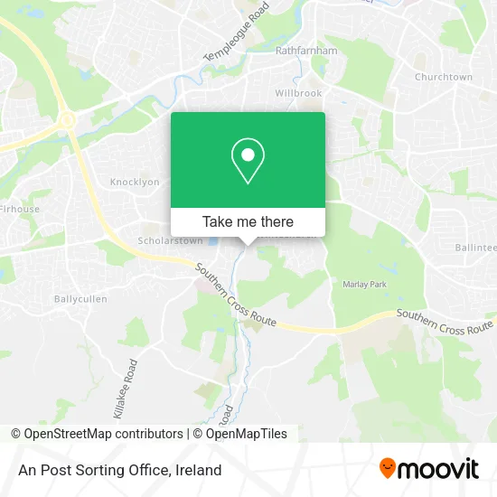 An Post Sorting Office map