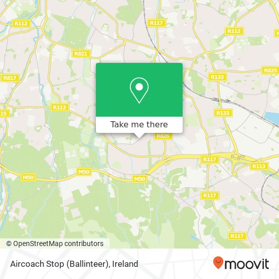 Aircoach Stop (Ballinteer) map