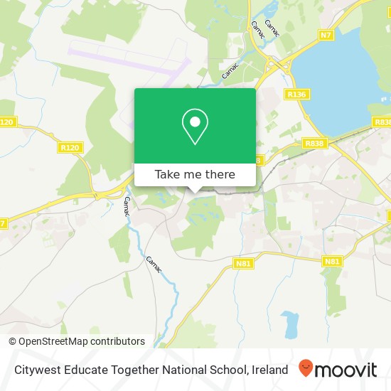Citywest Educate Together National School map