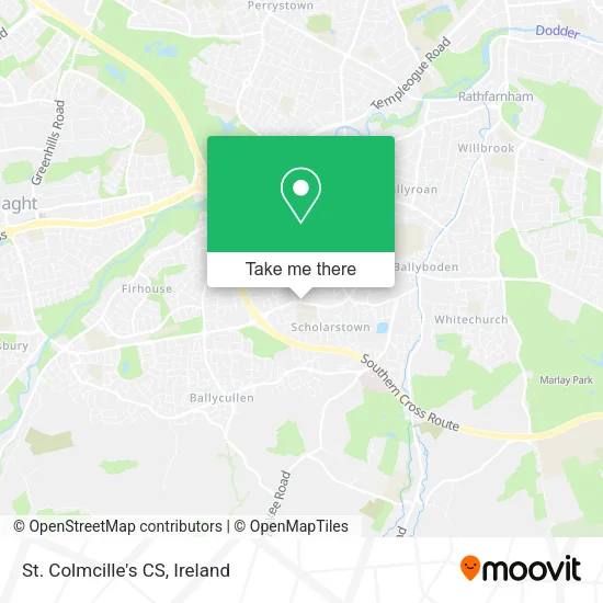 St. Colmcille's CS map