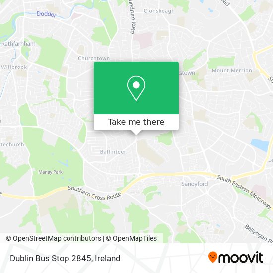 Dublin Bus Stop 2845 map