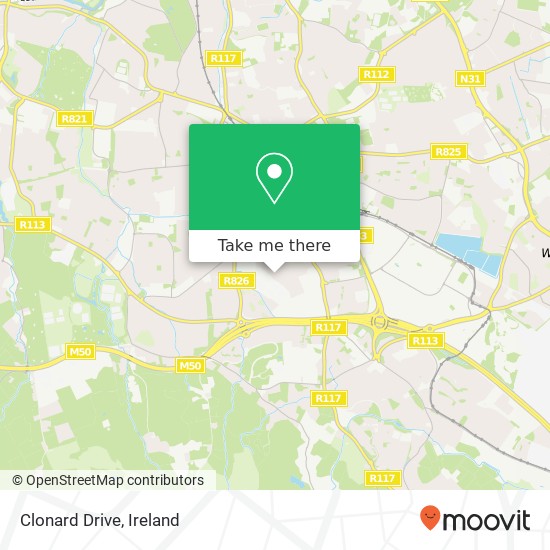 Clonard Drive map