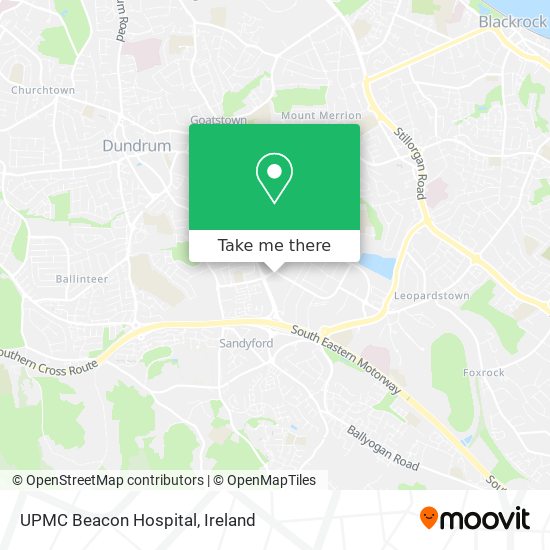 UPMC Beacon Hospital map