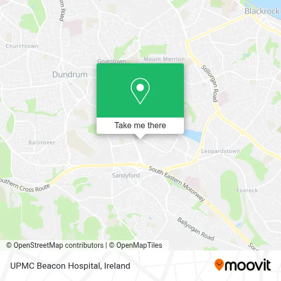 UPMC Beacon Hospital map