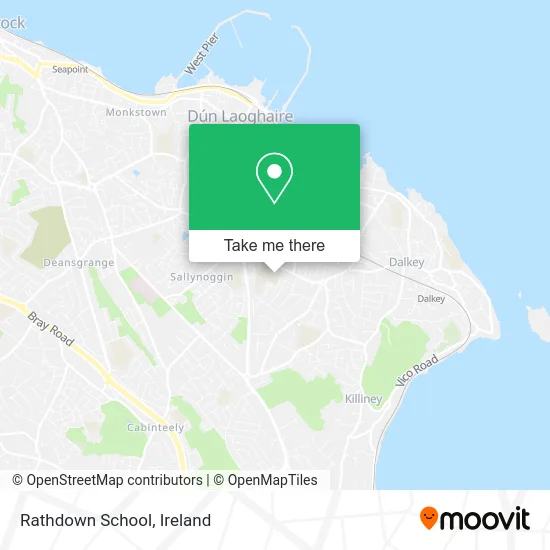 Rathdown School map