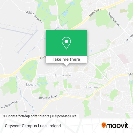 Citywest Campus Luas map