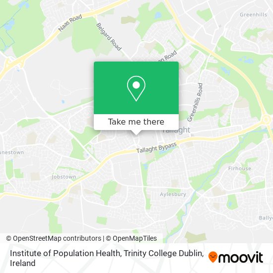 Institute of Population Health, Trinity College Dublin plan