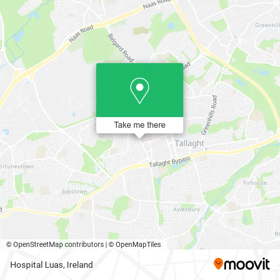 Hospital Luas map