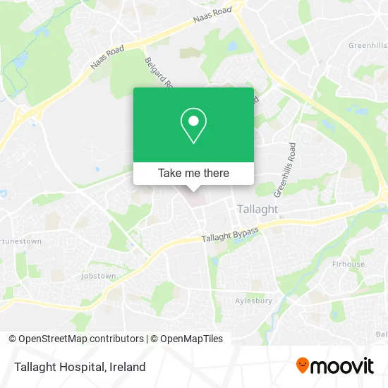 Tallaght Hospital map