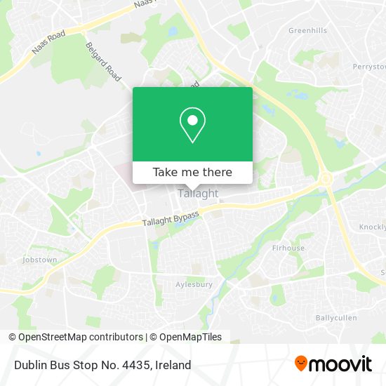 Dublin Bus Stop No. 4435 plan