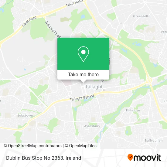 Dublin Bus Stop No 2363 map