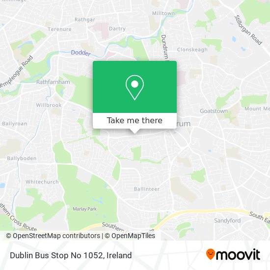 Dublin Bus Stop No 1052 map
