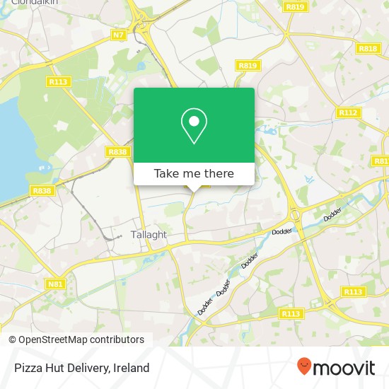 Pizza Hut Delivery map