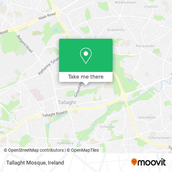 Tallaght Mosque map