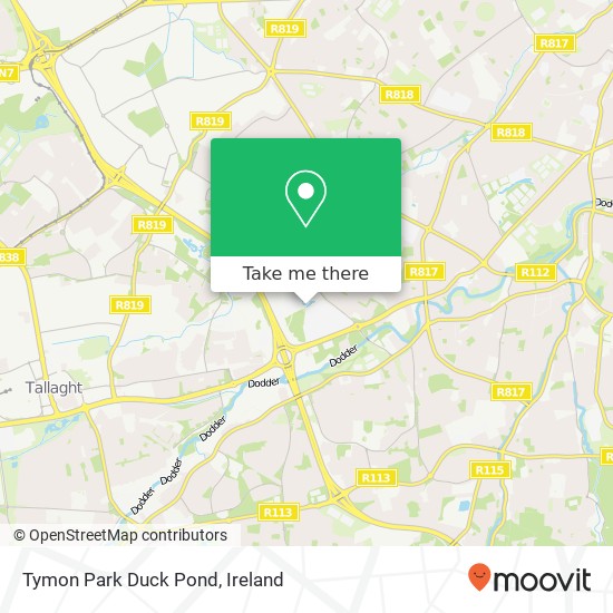 Tymon Park Duck Pond map