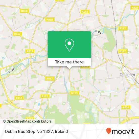 Dublin Bus Stop No 1327 map