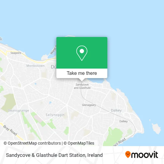 Sandycove & Glasthule Dart Station plan
