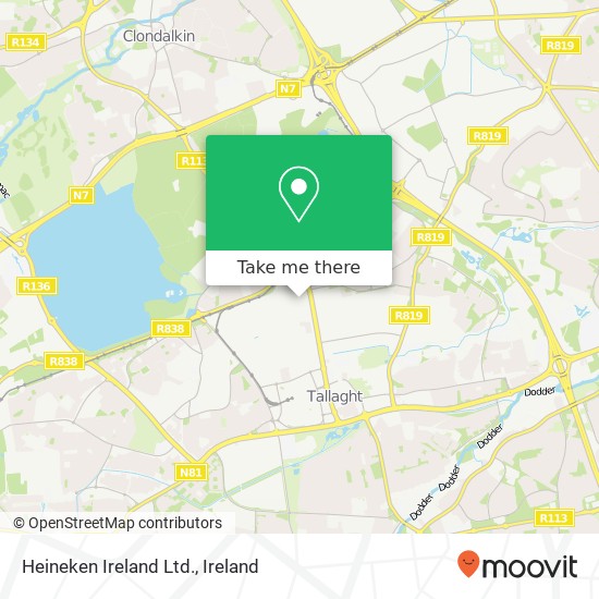 Heineken Ireland Ltd. map