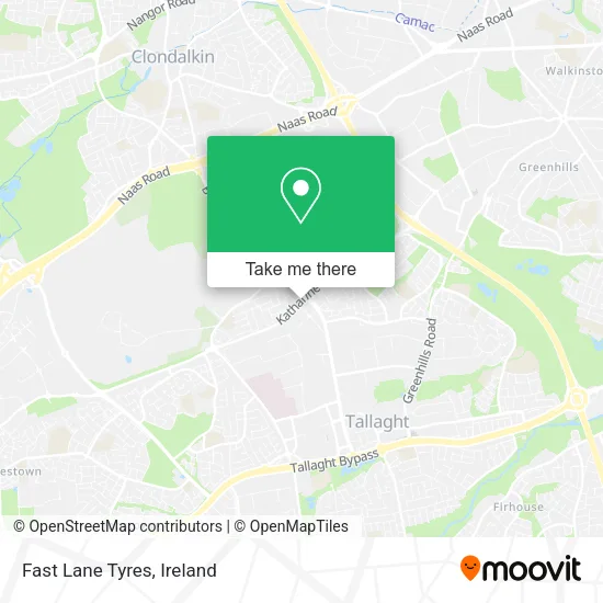 Fast Lane Tyres map