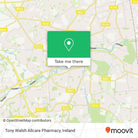 Tony Walsh Allcare Pharmacy map