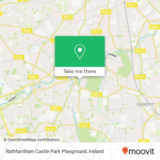 Rathfarnham Castle Park Playground plan