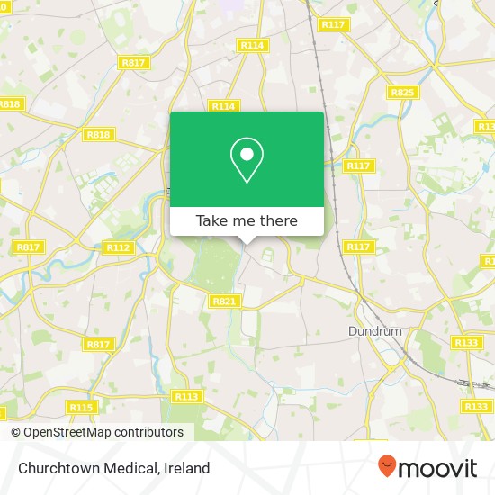Churchtown Medical map