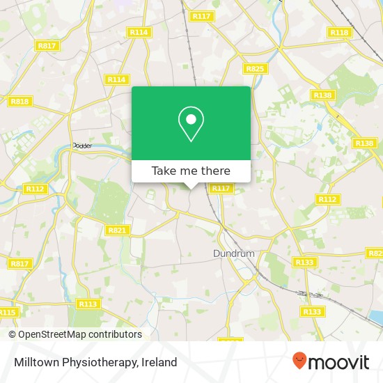 Milltown Physiotherapy map