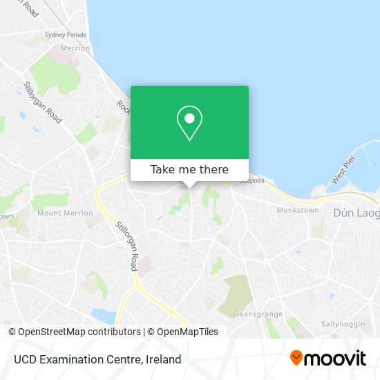 UCD Examination Centre map