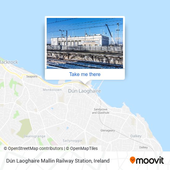 Dún Laoghaire Mallin Railway Station map