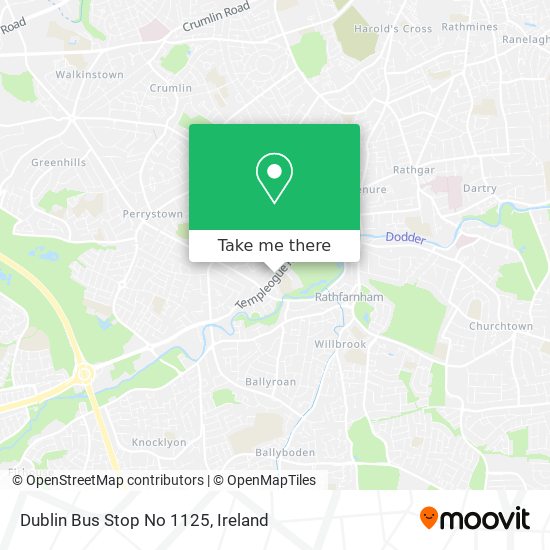 Dublin Bus Stop No 1125 map