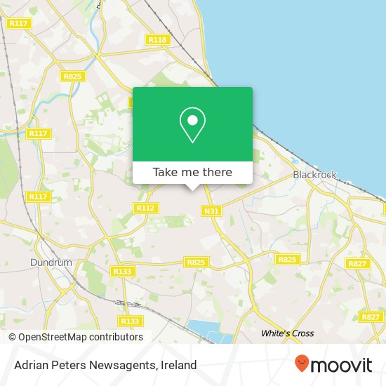 Adrian Peters Newsagents map