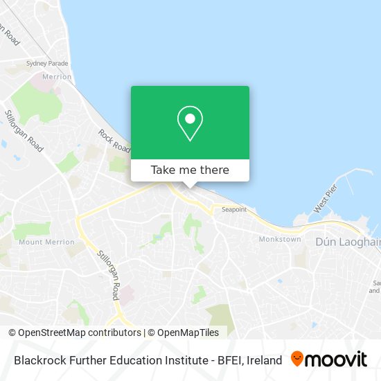 Blackrock Further Education Institute - BFEI map