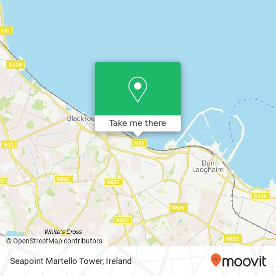 Seapoint Martello Tower map