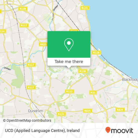 UCD (Applied Language Centre) map