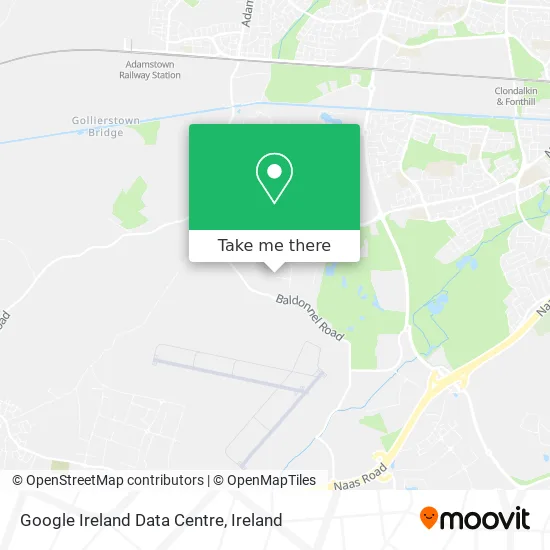 Google Ireland Data Centre map
