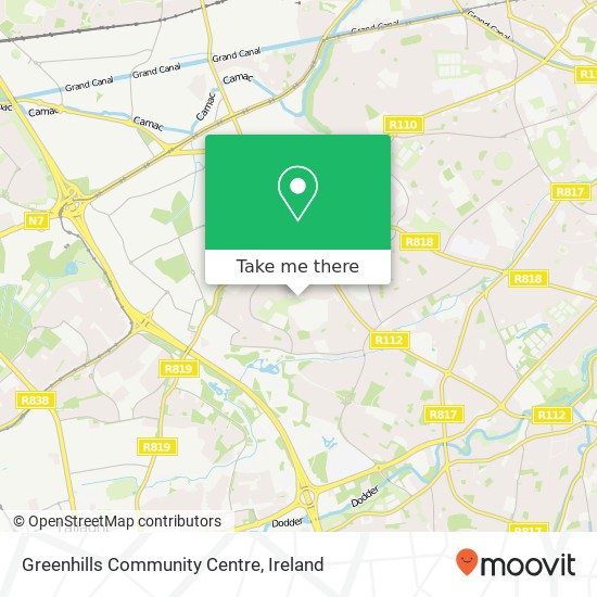 Greenhills Community Centre map