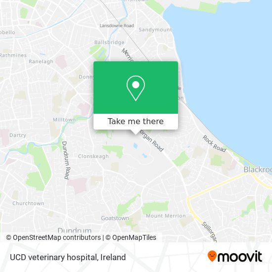 UCD  veterinary hospital map