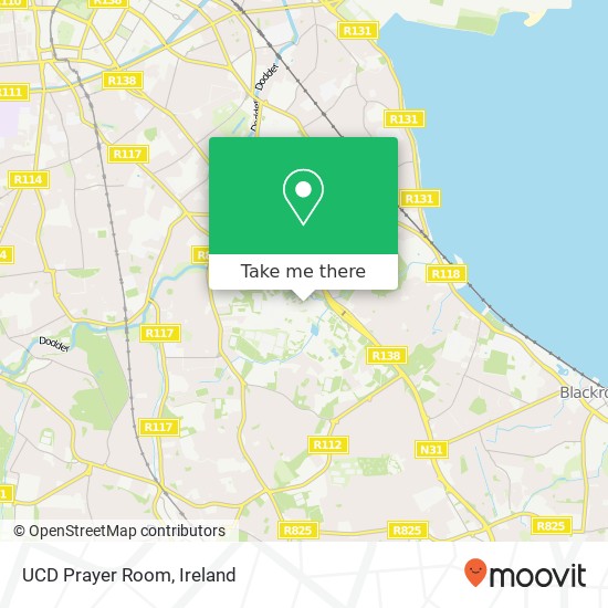 UCD Prayer Room map