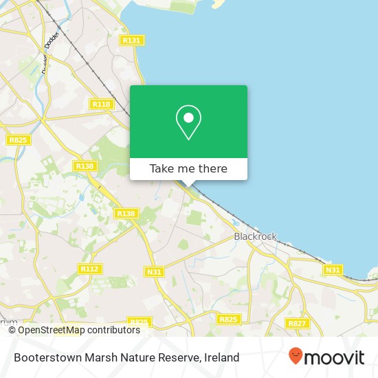 Booterstown Marsh Nature Reserve map