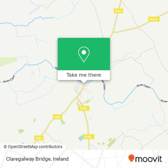 Claregalway Bridge map