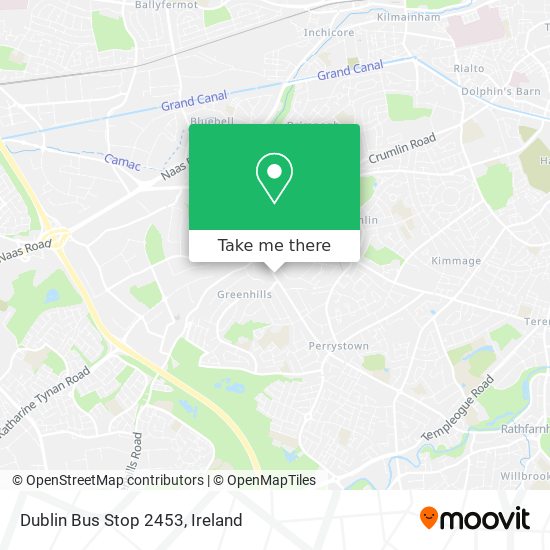 Dublin Bus Stop 2453 plan