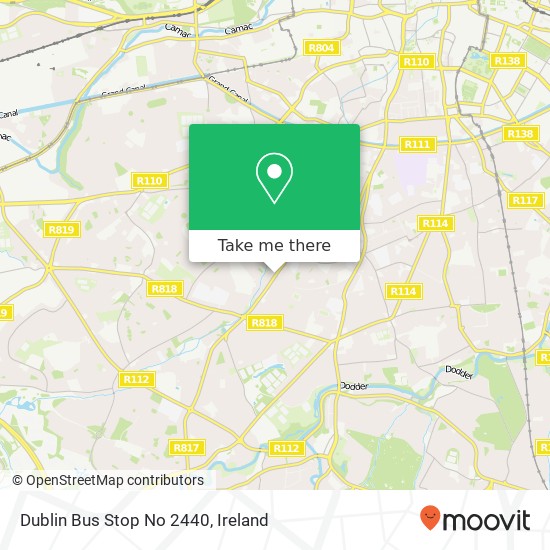 Dublin Bus Stop No 2440 map