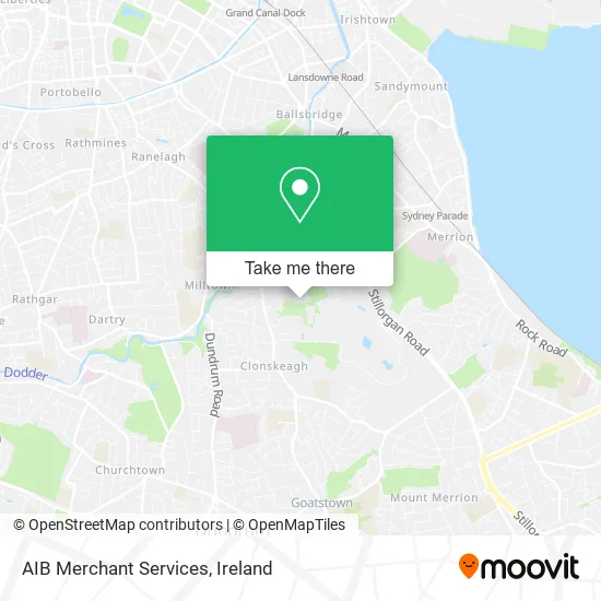 AIB Merchant Services map